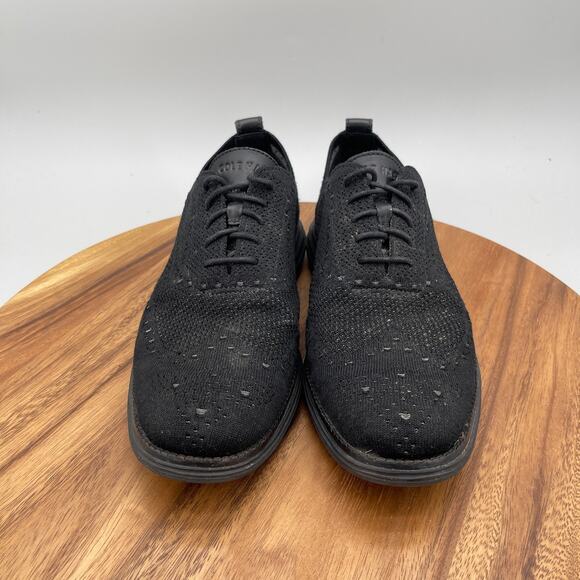 Cole Haan Grand Stitchlite Oxfords Mens Size 9.5 M Black Casual Comfort Wingtip